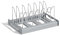 Mocturnity Expandable Pan and Pots Lid Organiser Rack Under Cabinet - Rubber Dipped Pan Organiser Rack for Kitchen Cabinet Organiser B, , Easy to Use