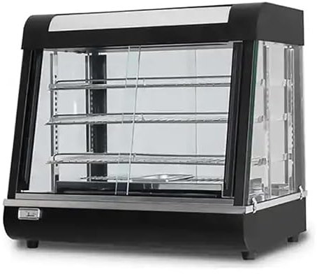 MiBoce 3-Tier Commercial Food Warmer Cabinet, Hot Food Display Cabinet Warmer, 30-85℃ Temperature Adjustment, for Buffet Restaurant, Convenience Store