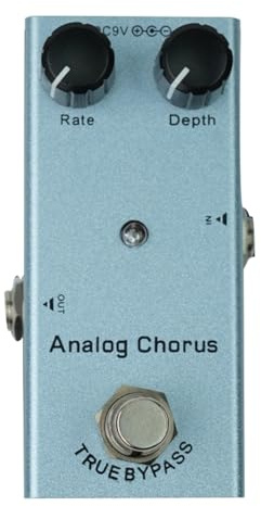Joselin Elektrisches Gitarren-Effektpedal Vintage Overdrive Fuzz Distortion Analog Delay Ultimate Drive Bass-Gitarren-Pedale Analog-Chorus