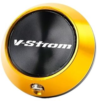 Compatible With VStrom V-Strom 650 1000 1050 XT DL 650 DL1000 800DE 250 Motorcycle Anti-theft Engine Oil Filler Cap Oil Plug Cover(Anti-theft-Gold)