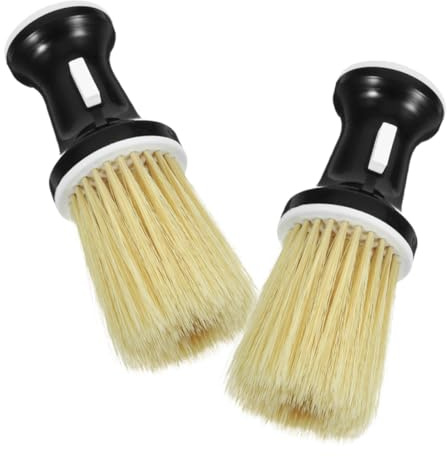 Didiseaon 2 pièces Brosse Plumeau Cou Détachable pour Coiffeur Massage Apaisant Du Chevelu Nettoyage Cheveux Secs et Humides Brosse Barbier Polyvalente pour Hommes et Salons