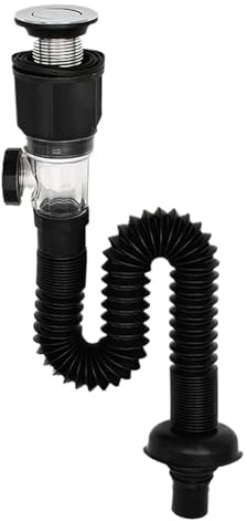 Tuxxjzm Waschbecken-Ablaufrohr-Set, Waschbecken-Ablaufrohr, flexibel, erweiterbar, Zubehör für Waschbecken, Küche, Dusche, WC, Reinigung Zuhause