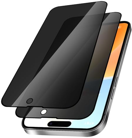 VideoSecu 2 Stück für Panzerglas für iPhone 15/15 Pro Schutzfolie, Selbstheilende Schutzglas, Ultradünne 0.2mm, Blasenfrei, Ölfeste & Kratzfeste Schutzglas