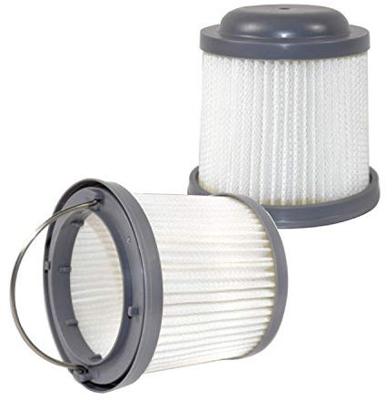 HQRP 2-pack Washable Filter compatible with Black & Decker HFVB320J27, HFVB315J22 DUSTBUSTER, HFVAB320JC26 Car Lithium FLEX Hand Vacuum PVF110