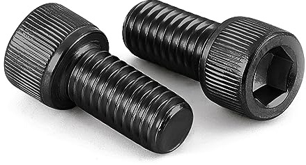 Tornillos de cabeza hueca M5 x 12 mm, aleación de acero de grado 12.9, óxido negro, llave Allen, rosca completa, cantidad 100