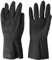 Polyco 516 Maxima Heavy Duty Flock Lined Natural Rubber Gloves - Large - 1 Pair, Black