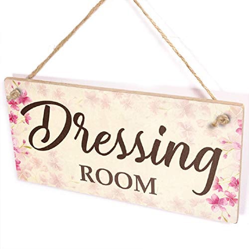 Dressing Room Sign - Decorative Floral Dressing Room Hallway Sign