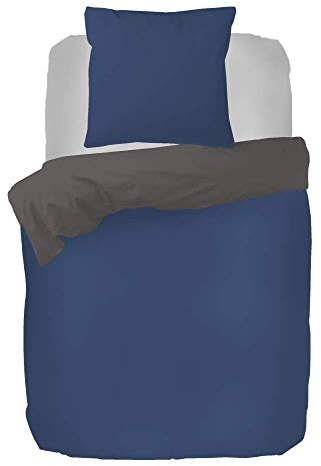 Kayori Shiiba Bettwäsche Baumwolle Bambus 135x200cm 80x80cm Navy Anthrazit 50% Bambus 50% Bio Baumwolle Weich Reißverschluss