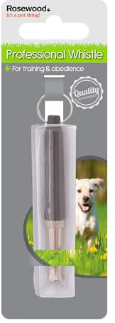 Rosewood Professional Training Whistle – Pitched for Dogs, Ideal for Recall, Obedience Training, and Effective Communication