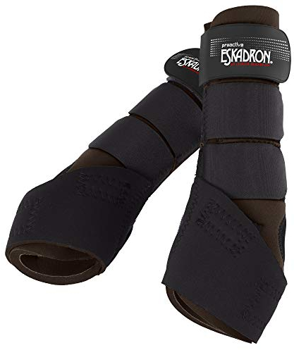 Eskadron Pro Active Gamaschen - Hinterbeine 2er Set, Größe:M, Farbe:Darkbrown