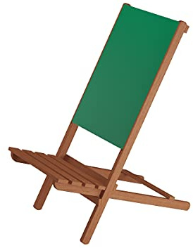 Erst-Holz Wikingerstuhl Schwedenstuhl Lagerfeuerstuhl Strandstuhl Anglerstuhl Partystuhl Hocker XXL V-10-360, Stofffarbe:grün