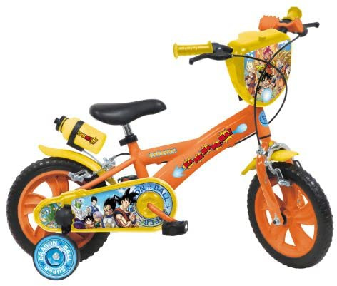 Mondo Toys - DRAGON BALL Fahrrad -Kinder/Mädchen – Größe 16 Zoll – Rollen und Bremse vorne/hinten – 25627