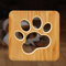Holz Nachtlicht Hund Pfote Wolf Kopf Lampe Kinder Schlafzimmer Dekoration warmes Licht LED Lampe USB für Kinder Geschenk