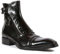 Chelsea-Stiefel Aus Kunstleder - Männer Business Stiefeletten Mode Spitz Nieten Reißverschluss Schuhe Herbst Dicksohle Gladiator Stiefel Schuhe,Schwarz,44