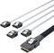 6G Internal Mini SAS 36pin SFF-8087 (Hôte) Male to 4x SATA(Cible) 7pin Female Fan-Out Cable, 1-m (3.3ft)