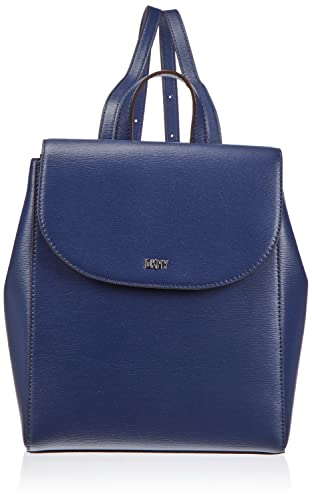 DKNY Damen Dkny Women's Dkny Womens Bags Bryant Flap Backpack, Ids - Indigo/Silver, 1 EU