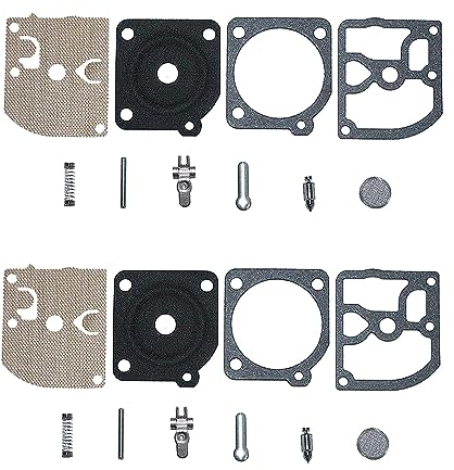 Mtanlo 2 Stück RB-119 Vergaser Reparatursatz für Dolmar PS 460 500 510 4600 5000 5100 5105 Kettensäge Ersetzen,Carb Kit Vergaser Reparatur-/Umbau-Set Ersetzt