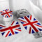 EKSED Badteppich 3 Stück Weiche saugfähige Badematten,Union Jack-Flagge Großbritannien,rutschfeste Badematte Teppiche & Toilettendeckelabdeckung Set Waschbar