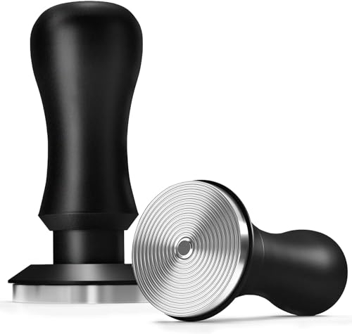 KYONANO 51mm Espresso Coffee Tamper, 30lb Spring-Loaded Calibrated Tamper with 304 Stainless Steel, Anodized Aluminum Handle, Barista Tamper Compatible with Delonghi Espresso Coffee Machine