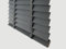 Funky gadgets faux wood Wood Grain window venetian blinds 50mm horizontal Embossed Slats with tape trim able easy fit for office, home (Dark Grey Embossed Pattern, W90cmxL150cm)