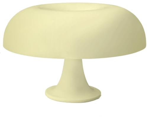 OKSANO Pilz Lampe, Cremefarbe Mushroom Lampe,Tischlampe Mit 3 Einstellbaren FarbenLED Lampe,Mushroom Tischlampe Für Moderne Beleuchtung Für Schlafzimmer Retro Wohnzimmer Dekor (Cremefarbe)