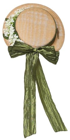 COSDREAMER Chapeau de Paille Victorien pour Filles et Femmes (F)
