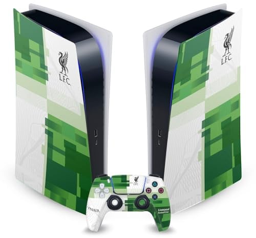 Head Case Designs Officially Licensed Liverpool Football Club Away Kit 2023/24 Vinyl Faceplate Gaming Skin Decal Compatible With Sony PlayStation 5 PS5 Digital Edition Console and DualSense Controller