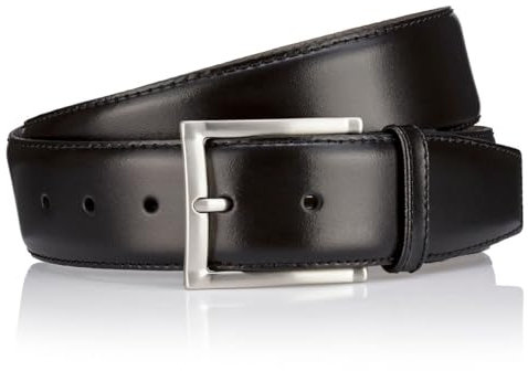 LINDENMANN Premium Ledergürtel Handmade in EU 35 mm schwarz, Farbe/Color:schwarz, Size US/EU:Bundweite 100 cm Gesamtlänge 115 cm W 39.4 XL