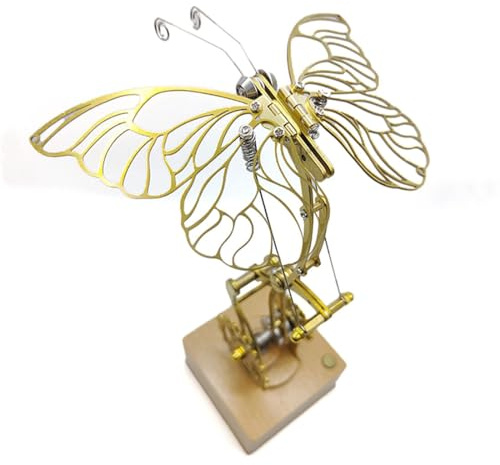 BAUBAUPLAY Metall 3D Modell, 3D Metall Puzzle Schmetterling Kit Modellbausatz Erwachsene, 3D Puzzle Insekt Metallbausatz 3D Konstruktions Spielzeug (Zusammengebaute Version)