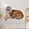 astylishome Wandsticker Kinderzimmer Jungen Wandtattoo Safari Tiere Tiger Wandaufkleber Wildtiere Wand Sticker Wanddeko für Wohnzimmer Schlafzimmer Kinder 1511