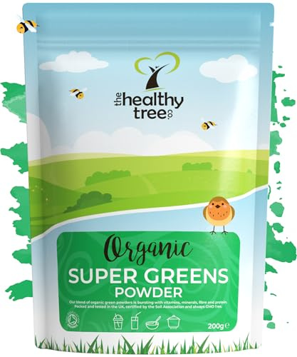TheHealthyTree Company Organic Green Superfood Blend, 200g
