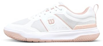 Wilson Pickle Pro Women's Pickleball Shoe, Clear White/Cameo Rose, Size 8