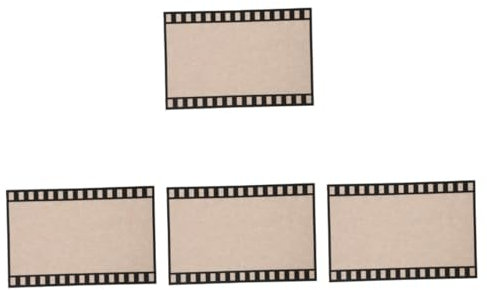 ibasenice 4 Stück Wandschutz Fotostreifenrahmen Pinnwand-fliesen Nachrichtentafel Im Büro Nachrichtentafel Anzeigen Film-bilderrahmen Filmstreifen-fotorahmen Light Brown Filzpolyesterfaser
