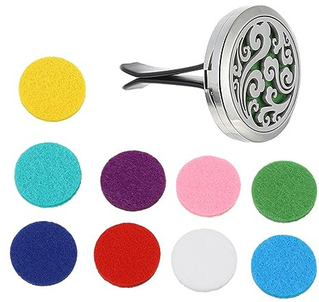 BUGUUYO Hollow Car Diffuser Aromatherapy Clip Aus Edelstahl Elegante Auto-dekoration Für Angenehmen Duft Fahrzeugen Büros Und Mehr Rostfrei Und Langlebig