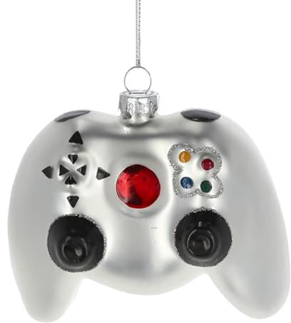 Baumschmuck aus Glas mundgeblasen und handbemalt - Baumhänger - Weihnachtshänger - Christbaumschmuck - Weihnachtsbaumschmuck (Controller)