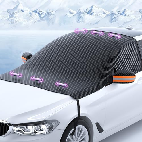 SANLUFACC Frontscheibenabdeckung für Citroen C3 C4 C5 C5 S Picasso Grand Picasso 2000-2023 2024, Windschutzscheiben Faltbar Schutz vor Schnee Frost Staub und Sonne Zubehör,A
