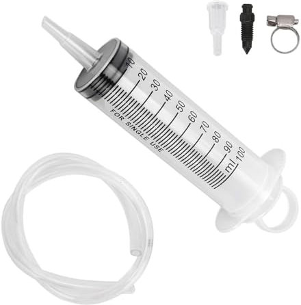 Bremsenentlüfter Motorrad,Bremsflüssigkeit Saugspritze,Bremsen Entlüftungs,100ml Spritze,Schlauch 50cm,Bremsenentlüftungsgerät,Motorrad Bremse Bleeder,Kupplung Bremsschlauch,für Motorräder,Roller