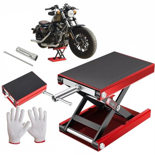 sports flyfree Motorradhebebühne 500kg Motorradheber höhenverstellbarer Montagebock Hebebühne Motorrad Reparatur