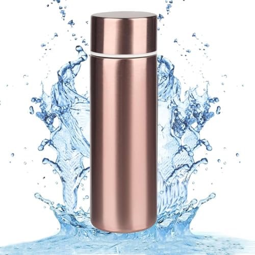 Thermos isotherme, Gourde Isotherme, Bouteille Isotherme Inox avec Tasse et Couvercle, 150ml Mini Thermos, Mug Isotherme Etanche de Voyage pour Café et Thé