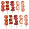 Toyvian 10pcs Realistic Fake Bbq Skewers Pretend Food Toys for Boys and Girls Bbq Grill Playset Random Style