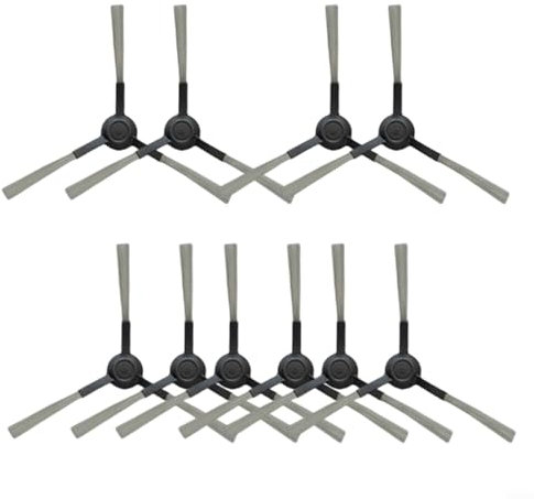 Emiif 2/5 Paar Seitenbürsten für Kärcher RCV 5 Plus Smart Müll- und Mopproboter, Kunststoff Nylon Kanten Bürsten Eckbürsten Ersatzteile (5 Paar)