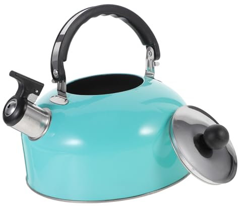 Alipis Edelstahl Wasserkocher Mit Pfeife Flachem Boden Für Herd Camping Kaffee Tee Haferflocken Instant-suppe Heißgetränke