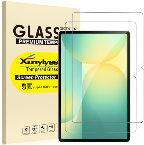 XunyLyee 2-Pack, Screen Protector for Samsung Galaxy Tab S10 FE Plus/ S10 FE+ 5G 13.1 inch SM-X620/ X626B Bubble Free Tempered Glass Film Easy Installation