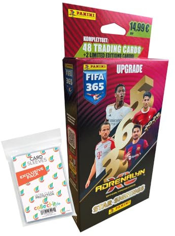 Bundle mit Panini FIFA 365-2024 Adrenalyn XL Trading Cards - 1 Star Signing Upgrade Set + Exklusive Collect-it Hüllen