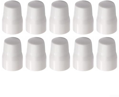 4/10 Pack Radiator Valve Cap Easy Push-Fit Plastic Radiator Cap Replacement Valve Cover White (10pc),10pc