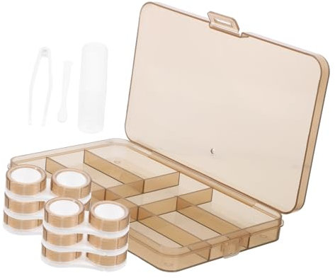 SAFIGLE 1 Ensemble Étui à Lentilles de Contact Portable Boîte de Rangement pour Lentilles avec Capacité pour Voyage et Activités Extérieures Étanche et Pratique