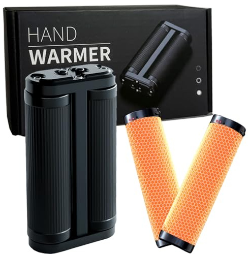 Scaldamani Ricaricabile 2 * 2500mAh,2 in 1 Scaldamani Elettrico con 3 Livelli di Riscaldamento,Scalda Mani Portatile USB-C,Ottimo per Campeggio,Escursionismo,Idee Regalo
