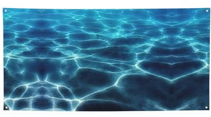 Blue Deep Ocean Banner, Outdoor/Indoor Banner, Dekoration für Geburtstag, Party, Hochzeit, Festival, Halloween