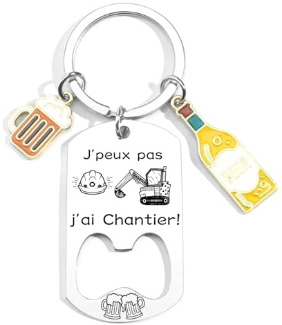 JRZDFXS Cadeau Fan de Basket Coach Porteclef Décapsuleur Original Porteclef Personnalisé pour Basket Chasseur Football Golfeur Motard Pêcheur Cycliste Rugby Cadeau