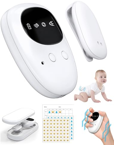 Wireless Bettwetting Alarm für Jungen und Mädchen, USB-C Pee Alarm für Kinder Kinder & Erwachsene, 3 Arbeitsmodi, Töpfchen-Training mit Geräuschen & Vibration, Bettnässer-Sensor mit Bettnässer-Sensor